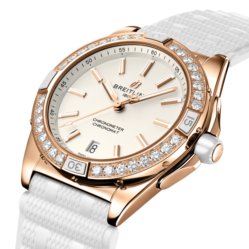 Breitling Super Chronomat Automatic 38 Origins, Small scale traceable 18k Red Gold, 32 lab-grown diamonds, Ref# R17356531G1S1, Unworn 2024 - Image 2