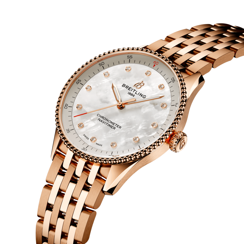 Breitling Navitimer 32, Small-scale traceable 18k Red Gold, Ref# R77320E61A1R1, Unworn 2024 - Image 2