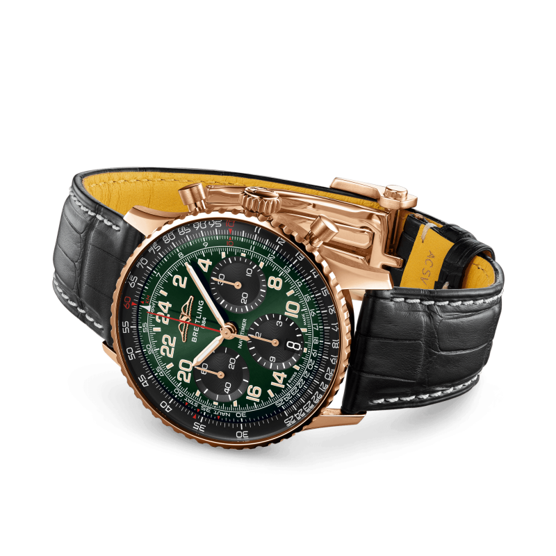 Breitling Navitimer B12 Chronograph 41 Cosmonaute, 18k Red Gold, Ref# RB12302A1L1P1, Unworn 2024 - Image 3