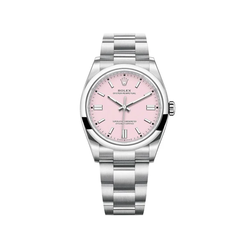 Rolex Perpetual 36mm Pink Dial Oyster Watch Dial watch 126000