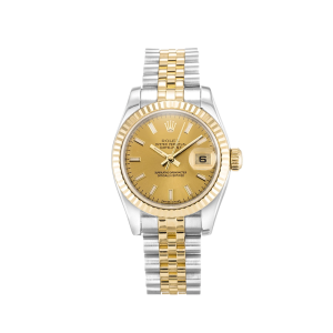 Rolex Lady-Datejust 26mm Champagne  ?Gold Dial 179173