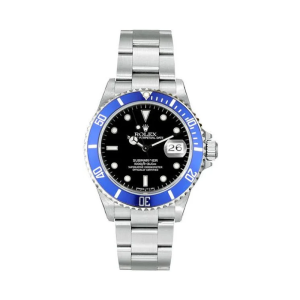 Rolex Submariner Custom Blue Bezel 40mm Black Dial P16610B