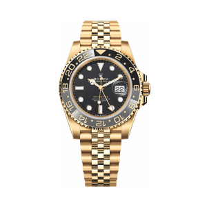 Rolex GMT-Master II Yellow Gold Jubilee 40mm Black Dial 126718