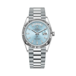 Rolex Day-Date 36mm Platinum Blue Dial Oyster 128236-1