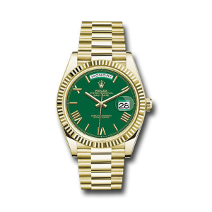 Rolex Day-Date 40mm President Gold  Green Dial  228238