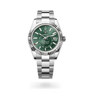 Rolex Sky-Dweller 42mm Steel Fluted Green Oyster 326934
