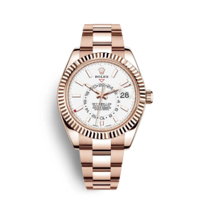 Rolex Sky-Dweller 42mm Rose Gold White Dial Oyster 326935