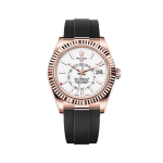 Rolex Sky-Dweller 42 mm Everose gold White Dial Oysterflex Watch 326235 ?