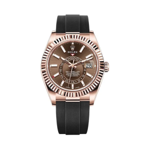 Rolex Sky-Dwelle 42mm Rose Gold Chocolate Oysterflex 326235