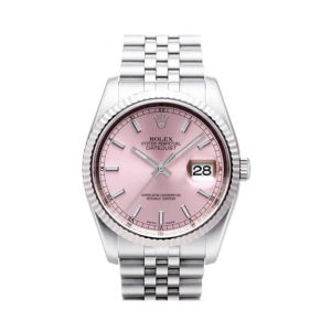 Rolex Datejust  36mm 18k White Gold Bezel Pink Dial 116234