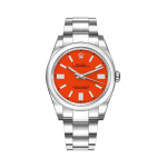 Rolex Perpetual 41mm Coral Red Dial Oyster 124300