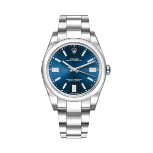 Rolex Perpetual 41mm Blue Dial Oyster Domed Watch 124300
