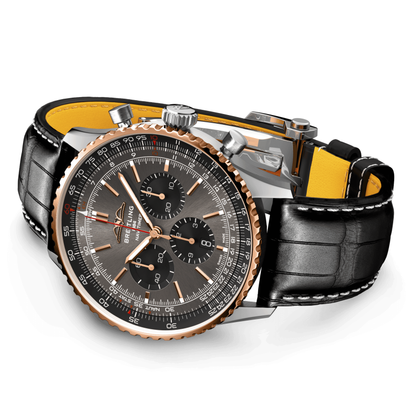 Breitling Navitimer B01 Chronograph 46, Stainless steel and 18k Red Gold, Ref# UB01371A1B1P1, Unworn 2024 - Image 3