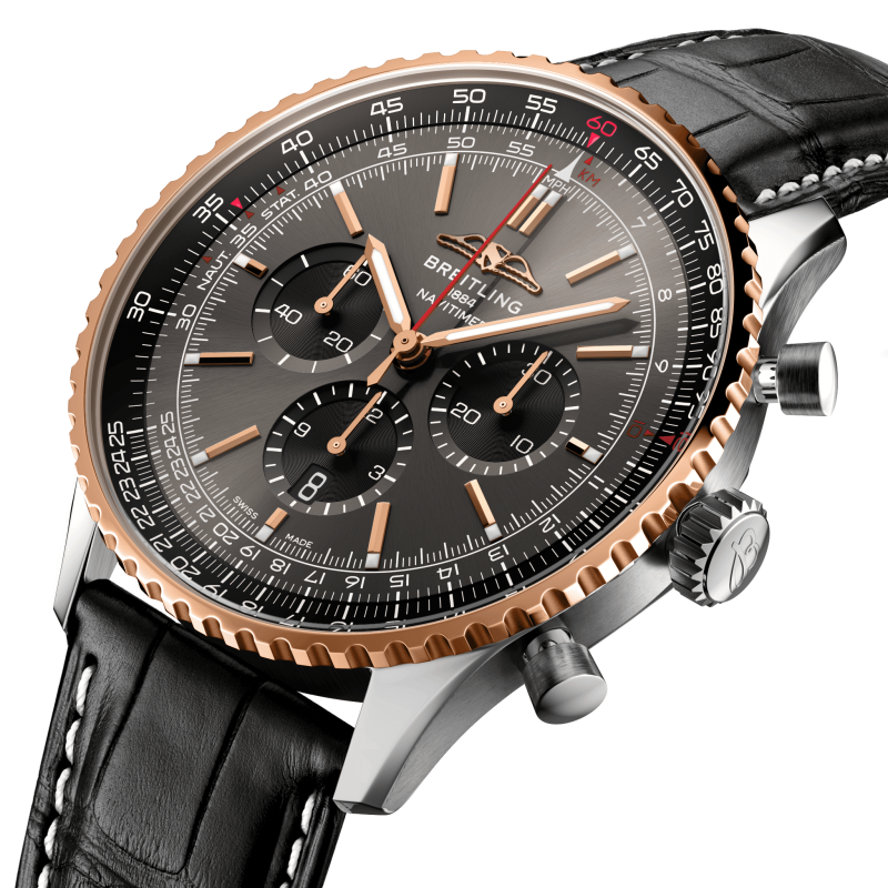 Breitling Navitimer B01 Chronograph 46, Stainless steel and 18k Red Gold, Ref# UB01371A1B1P1, Unworn 2024 - Image 2