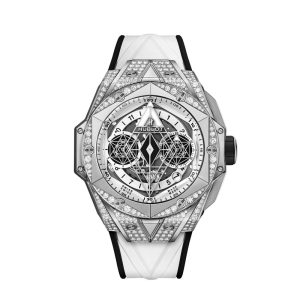 Big Bang SANG BLEU II TITANIUM WHITE PAV¨¦ Ref# 418.NX.2001.RX.1604.MXM20