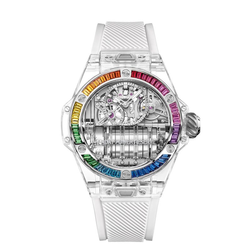Hublot Big Bang MP-11 POWER RESERVE 14 DAYS SAPPHIRE RAINBOW Ref# 911.JX.0102.RW.4099 - Image 2