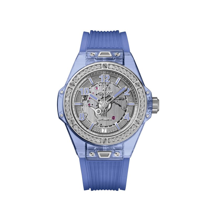 Hublot Big Bang ONE CLICK BLUE SAPPHIRE DIAMONDS Ref# 465.JL.4802.RT.1204 - Image 2