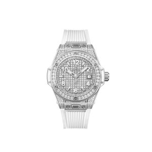 Hublot Big Bang ONE CLICK STEEL WHITE FULL PAV¨¦ Ref# 485.SE.9000.RW.1604