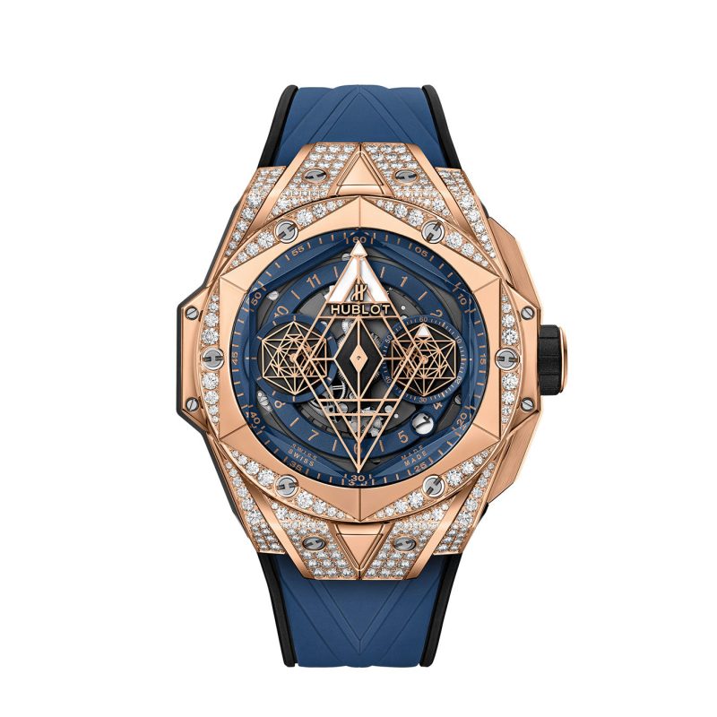 Hublot Big Bang SANG BLEU II KING GOLD BLUE PAV¨¦ Ref# 418.OX.5108.RX.1604.MXM20 - Image 2