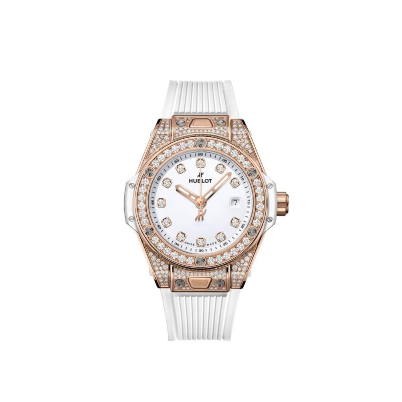 Hublot Big Bang ONE CLICK KING GOLD WHITE PAV¨¦ Ref# 485.OE.2210.RW.1604