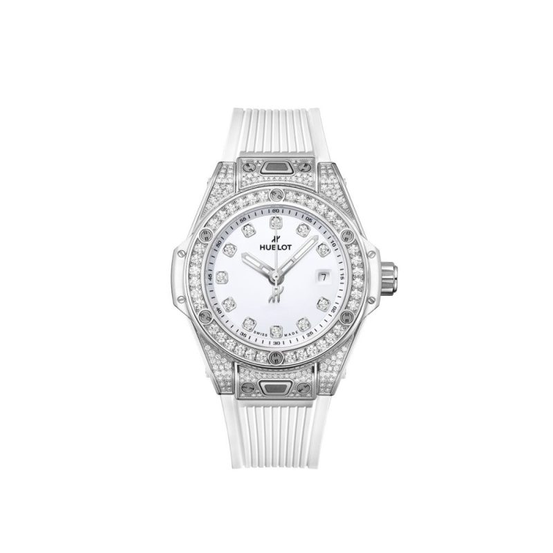 Hublot Big Bang ONE CLICK STEEL WHITE PAV¨¦ Ref# 485.SE.2210.RW.1604