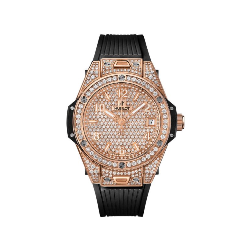 Hublot Big Bang ONE CLICK KING GOLD FULL PAV¨¦ Ref# 465.OX.9010.RX.1604