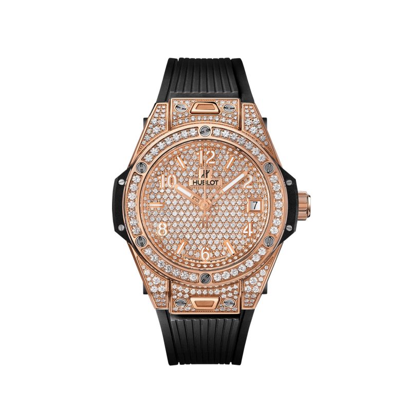Hublot Big Bang ONE CLICK KING GOLD FULL PAV¨¦ Ref# 465.OX.9010.RX.1604 - Image 2