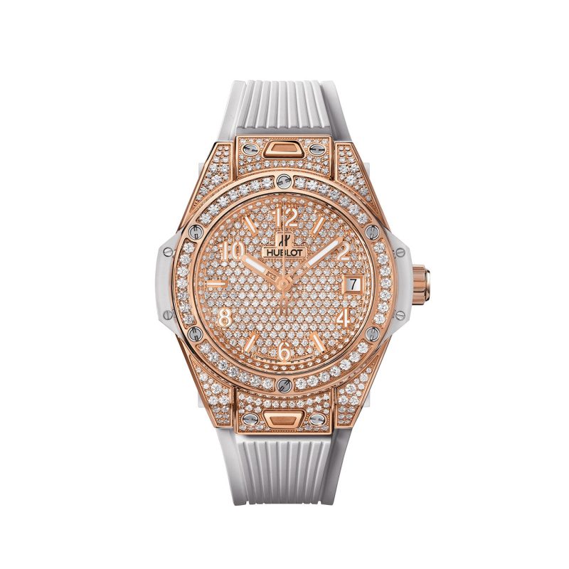 Hublot Big Bang ONE CLICK KING GOLD WHITE FULL PAV¨¦ Ref# 465.OE.9010.RW.1604 - Image 2