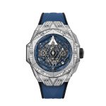 Hublot Big Bang SANG BLEU II TITANIUM BLUE PAV¨¦ Ref# 418.NX.5107.RX.1604.MXM20