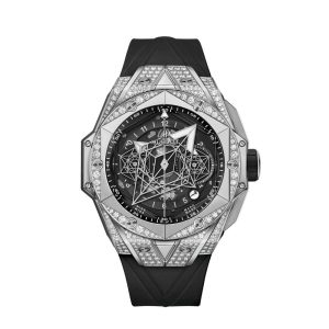 Hublot Big Bang SANG BLEU II TITANIUM PAV¨¦ Ref# 418.NX.1107.RX.1604.MXM20