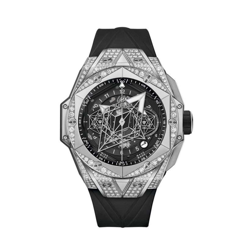 Hublot Big Bang SANG BLEU II TITANIUM PAV¨¦ Ref# 418.NX.1107.RX.1604.MXM20