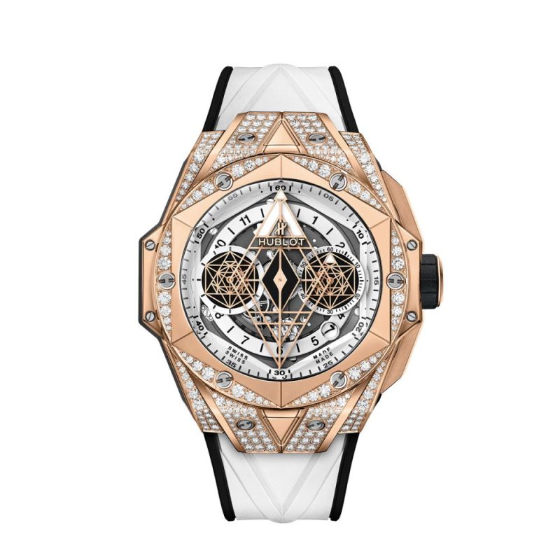 Hublot Big Bang SANG BLEU II KING GOLD WHITE PAV¨¦ Ref# 418.OX.2001.RX.1604.MXM20