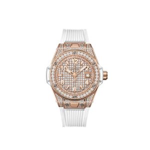 Hublot Big Bang ONE CLICK KING GOLD WHITE FULL PAV¨¦ Ref# 485.OE.9000.RW.1604
